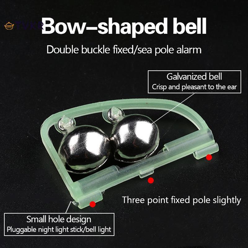 TVKR Bell ตกปลา Anti-Fall Anti-Fall Sea Pole โยน Rod Night Light Induction Night Fishing Rod อุปกรณ์