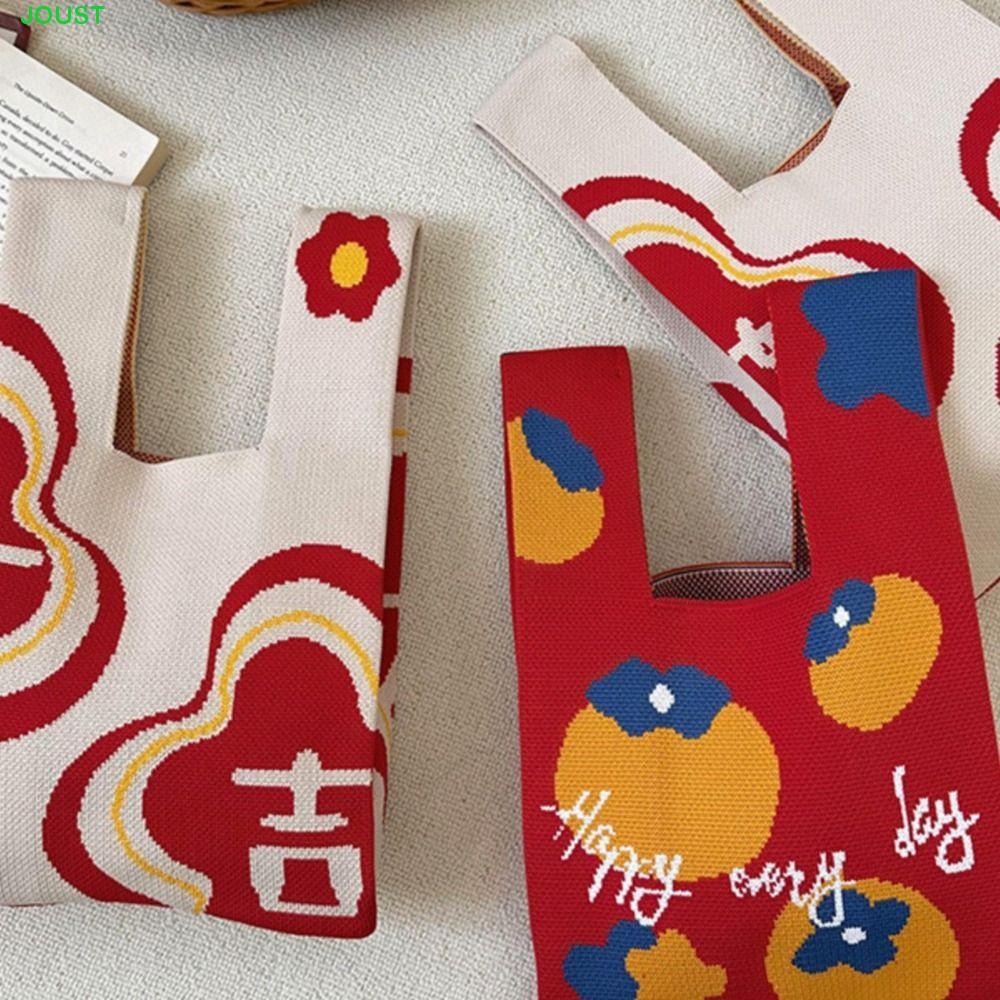 สายคล้องข้อมือสำหรับกระเป๋า พร้อมกระเป๋าถักจากขนสัตว์ กระเป๋าถือ พกพาสะดวก เพื่อการท่องเที่ยว