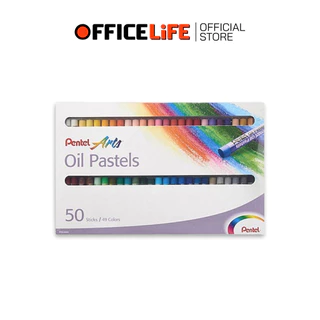 Pentel (เพนเทล) สีชอล์คน้ำมัน Oil Pastels ชุด 12 / 16 / 25 / 36 / 50 สี (1 กล่อง)