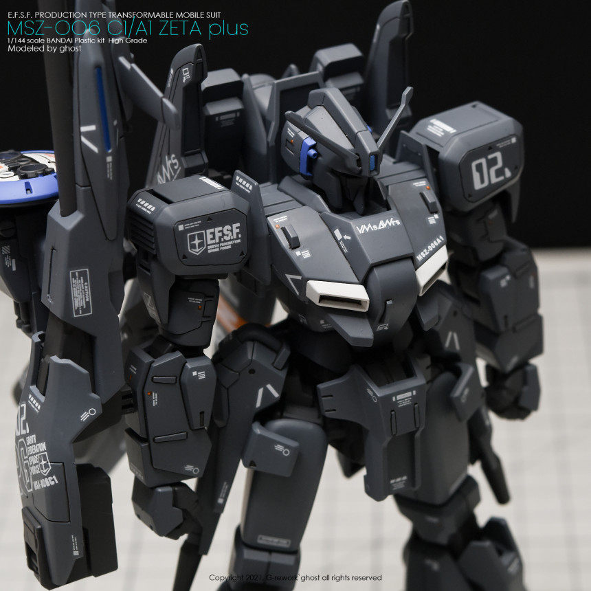 พร้อมส่ง สติ๊กเกอร์น้ําร้อน GHOST HGUC Gundam Sentinel ZETA Z PLUS C1 สติ๊กเกอร์น้ําเรืองแสง