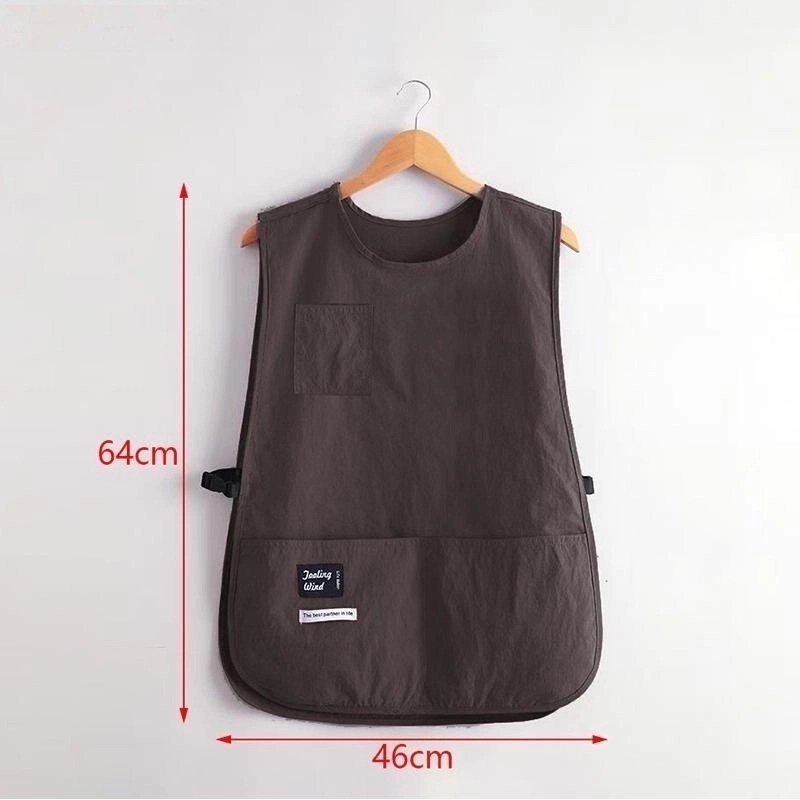 ผ้ากันเปื้อน กันเปื้อน ระบายอากาศได้ แขน เอว เสื้อกั๊กไนลอน สไตล์เสื้อผ้า กันน้ำ อุปกรณ์กาแฟ ชุดบ้าน - รูปที่ 6