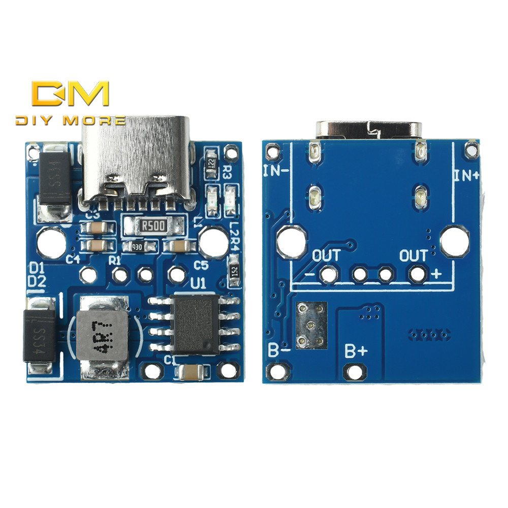 DIYMORE AA/AAA แบตเตอรี่เซลล์แห้งเป็นแบตเตอรี่ลิเธียมการแปลงพลังงาน 3.7V ถึง 6V การชาร์จแบบรวม/การชาร์จ