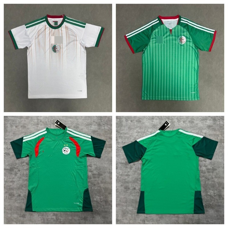 Fan Edition 2627 World Cup Algeria Jersey กีฬาเสื้อยืดแขนสั้น สำหรับทั้งเกมเหย้าและเยือน ไซส์ S-4XL
