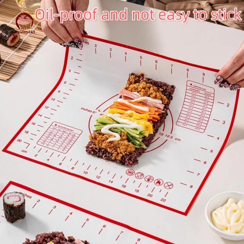 Myoloy ซิลิโคนเบเกอรี่ Mat Pastry Rolling นวด Pad ครัวเครปพิซซ่าแป้ง Non-Stick Pan Pastry Mat TH