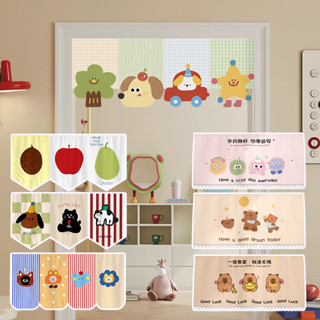 การ์ตูนพิมพ์ผ้าม่านประตู ตัวเอง-กาว ฝุ่นสั้นผ้าม่านแฟชั่นตกแ…