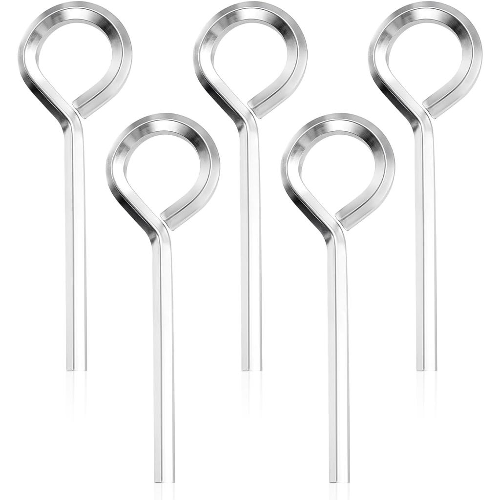 5 ชิ้น 5/32 "Allen ประแจ Hex Key สําหรับ Push Bar ประตู Panic Exit อุปกรณ์พวงกุญแจเงินโลหะ Hex Doggi