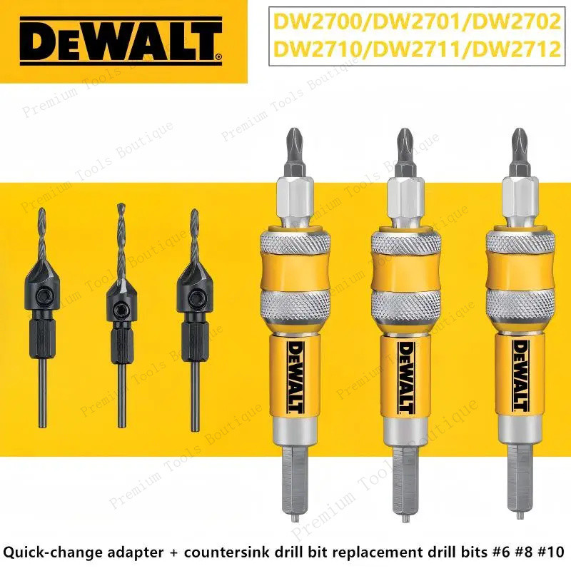 DEWALT DW2710 DW2711 DW2712 DW2700 DW2701 DW2702 อะแดปเตอร์สลับดอกสว่านเร็ว #6/#8/#10 อุปกรณ์เปลี่ยนใช้