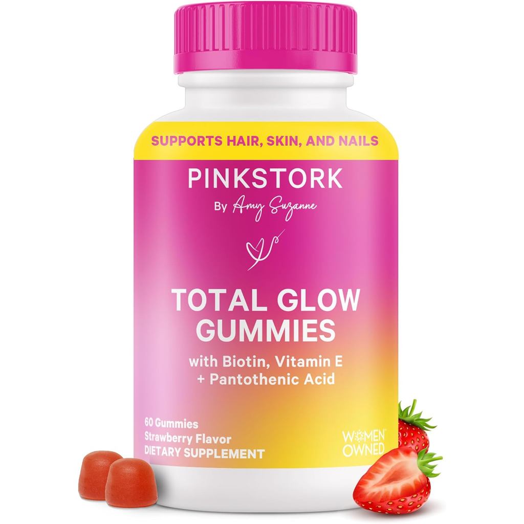 พิงค์สโตรก์ ท็อ탈กลาวจี้มี่ – สำหรับผู้หญิง เพื่อผม ผิว และเล็บ ผสมไบโอติน วิตามิน A, B6, B12, โฟลาท 