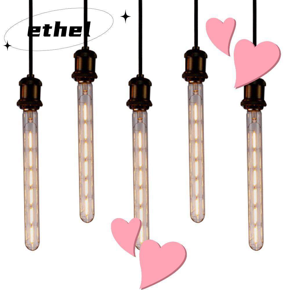 ETHEL T30-300 มม.หลอดไฟ LED, E27 หลอดไฟคริสตัลสีเหลืองอบอุ่น, เทียนไส้ร้อน ST64 หลอดไฟตกแต่งบ้าน