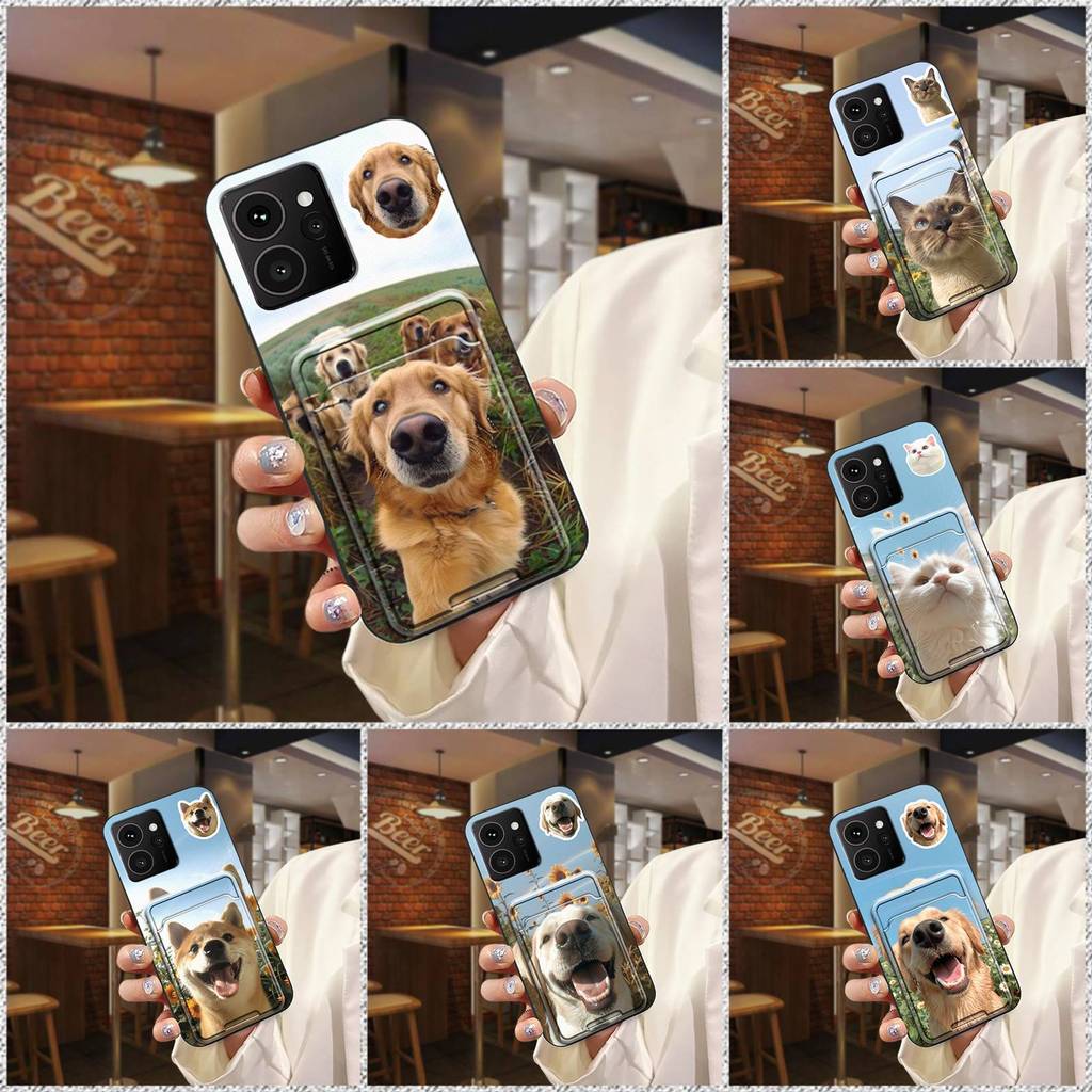 ปกการ์ดแขนเคสโทรศัพท์สําหรับ Nokia HMD Skyline การ์ตูน Dirt-proof Anti-knock ช่องใส่การ์ด Soft Case 