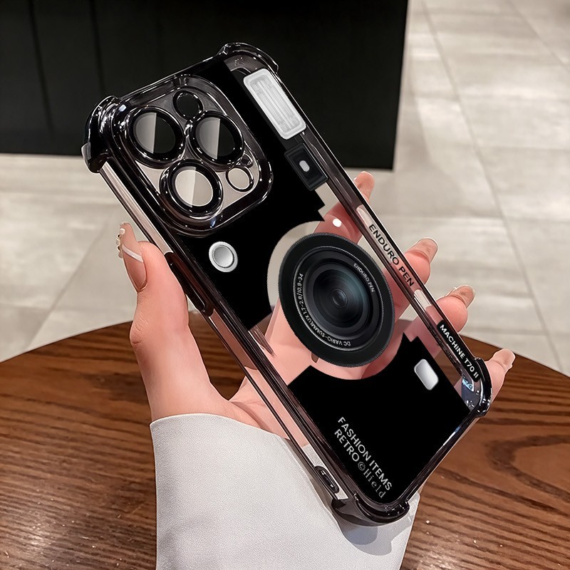 ชัดเจน เคส สำหรับ Xiaomi 15 15T 14 14T Pro 13 Ultra POCO X6 X7 X5 X3 NFC F4 F5 F7 Pro 5G C71 M7 หรูหราพรีเมี่ยมน่ารักกล้องโปร่งใสชุบกันกระแทกกรณีโทรศัพท์อ่อน