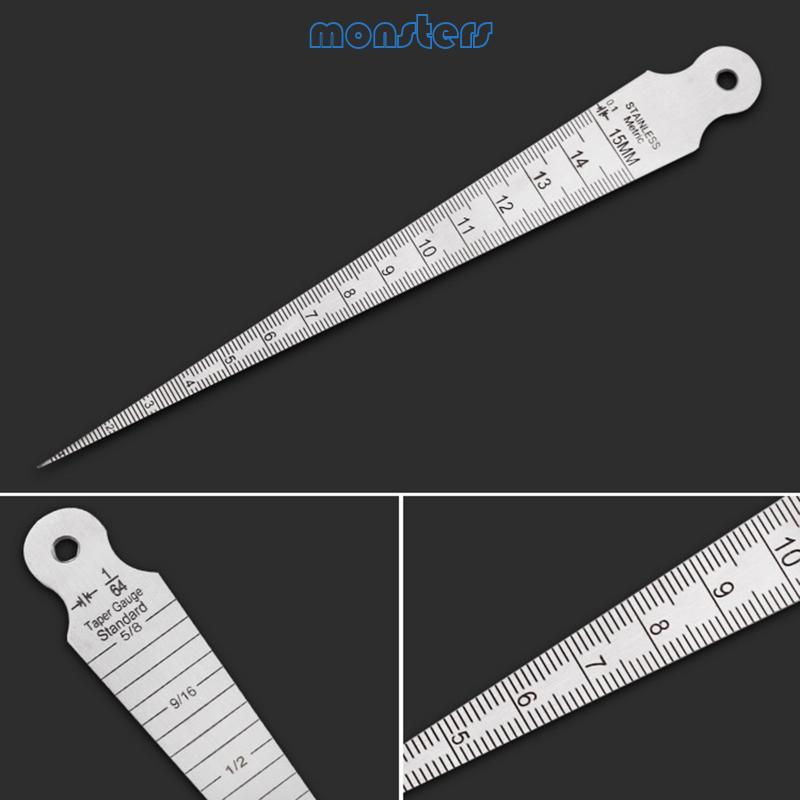 Mon Metric นิ้ว Wedge Feeler สําหรับการทดสอบเครื่องวัด Taper Hole Ulnar เครื่องมือวัด