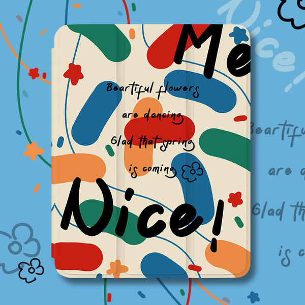 ที่อยู่อาศัยโรตารี่ zugu case ipad เหมาะสําหรับ iPad เคสป้องกันเคสแบน Air5 ทาสี Graffiti mini6 ลด 30