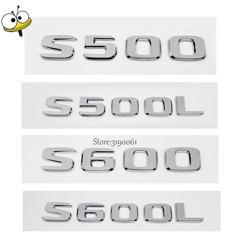 ใหม่รถสติกเกอร์ด้านหลังสําหรับ Mercedes-Benz S Class Benz S500 S500L S600 S600L W140 ป้ายสัญลักษณ์ D