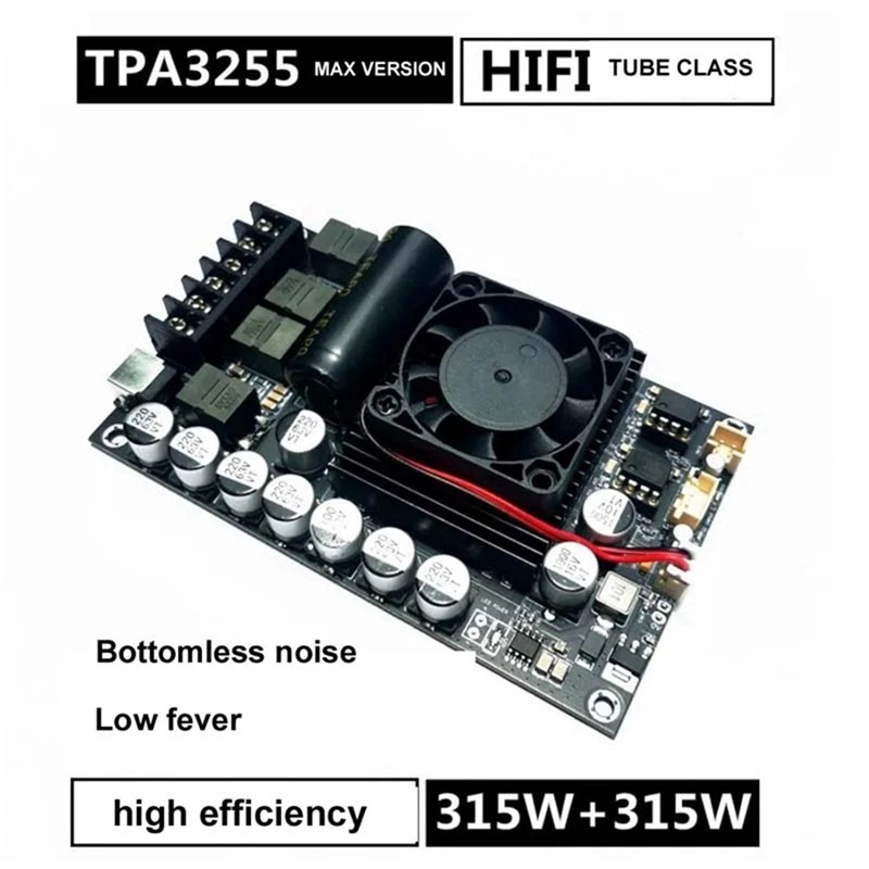 TH Tools Hifi อัพเกรด MAX รุ่น TPA3255 600W High-Power 300W X 2 สเตอริโอเสียงรบกวนต่ํา HIFI เครื่องขยายเสียงดิจิตอล