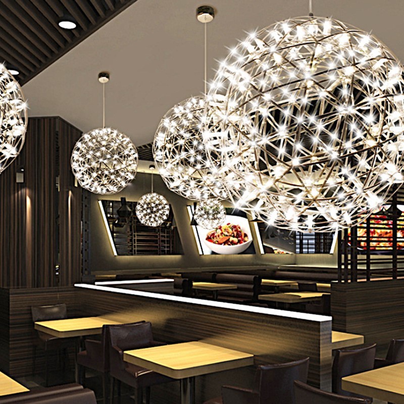 Artistic Light Sparkling Ball Starry Sky Restaurant Chandelier Bar Counter Barber Shop Cashier Count