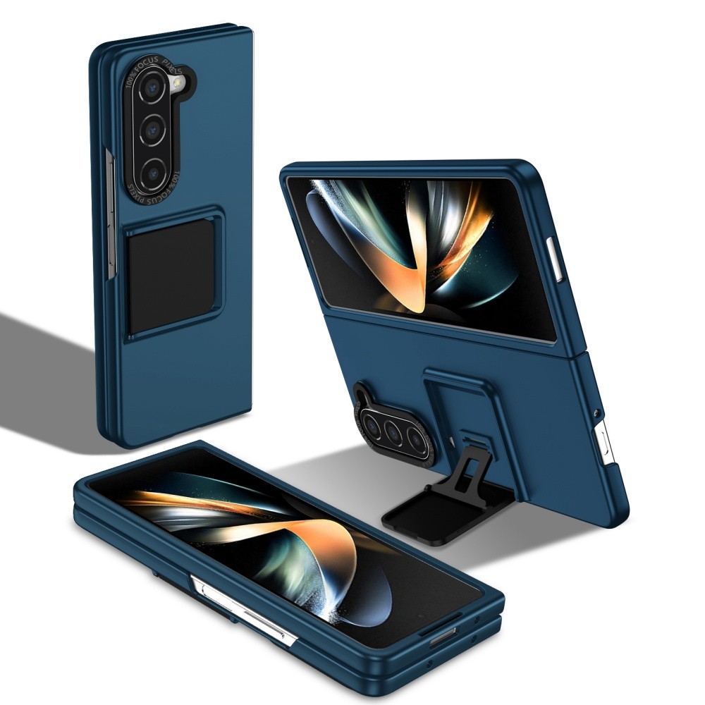 SAMSUNG ขยายฟรีและพับกรณีโทรศัพท์สําหรับ ซัมซุง กาแลคซี Z พับ 5 4 3 5ก สองชั้นยืนปกมือถือปกคลุมสําหรับพับ6 7 พับ7ปลอก