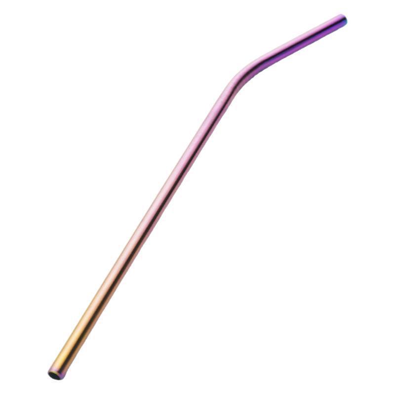 เครื่องดื่มหลอดสแตนเลสกาแฟยืดอาหารเกรดชานมโค้งตรงหลอดโลหะเป็นมิตรกับสิ่งแวดล้อม - รูปที่ 3