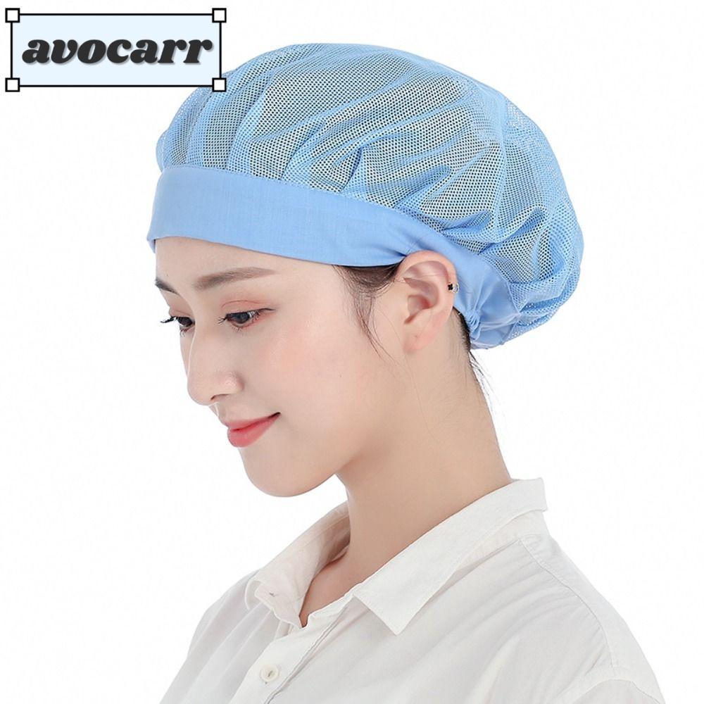 Avocarr หมวกเชฟ หมวกคลุมผม หมวกทําอาหาร ที่คาดผม สุดชิค บริการอาหาร ตาข่ายใส่ทํางาน โรงแรม