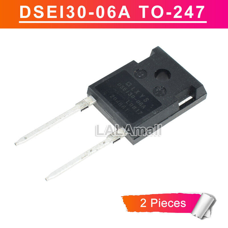2pcs DSEI30-06A TO-247 DSE130-06A DSEI30 DSE130 TO247 37A/600V Fast Recovery Diode ยี่ห้อใหม่