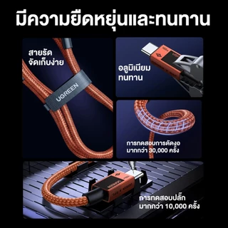 UGREEN X ROV รุ่น L512 สายชาร์จ CtoC USB2.0 Fast charge รองรับการชาร์จสูงสุด PD100W ความยาว 1 เมตร
