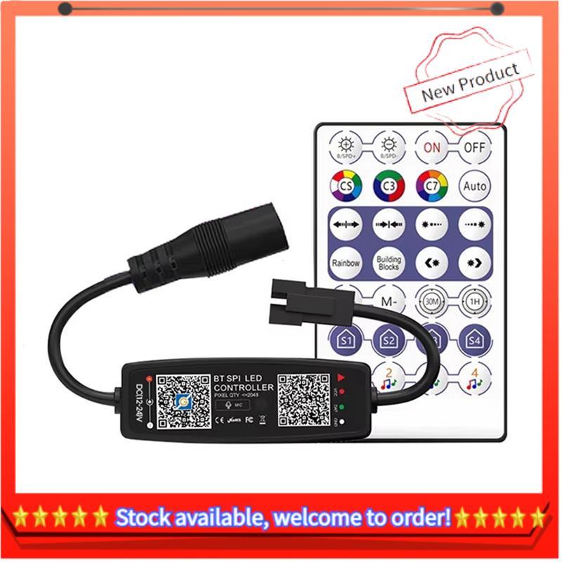 WS2812B Controller รีโมทคอนโทรลบลูทูธเพลง APP ควบคุมสําหรับ Pixel LED Strip Light SK6812 WS2811 WS28