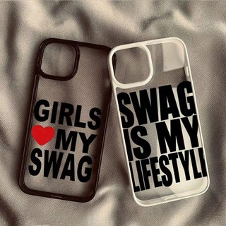 Girls Love My Swagเคสโทรศัพท์อินเทรนด์สําหรับiPhone 16 17 Pro Max 15 Pro 14 13 12 11 16E X XR XS 7 8 Plus SE2 กันกระแทกฝาครอบป้องกัน