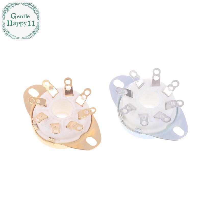 GentleHappy 1 PC 8Pin GZC8-Y-6 Octal Tube Soet เซรามิคฐานวาล์ว Ja สําหรับ KT88/6550/EL34/6P6P/6V6/6N