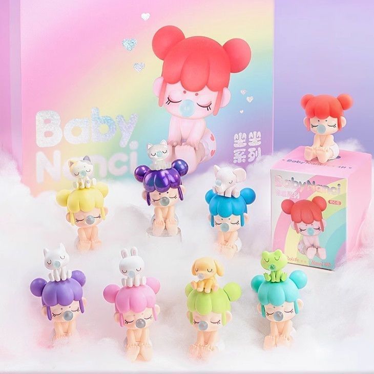 ของแท้ Ruolai BabyNanci BabyNanci ของขวัญนั่ง Series Mystery กล่องรูปสาวน่ารักตกแต่งของขวัญ