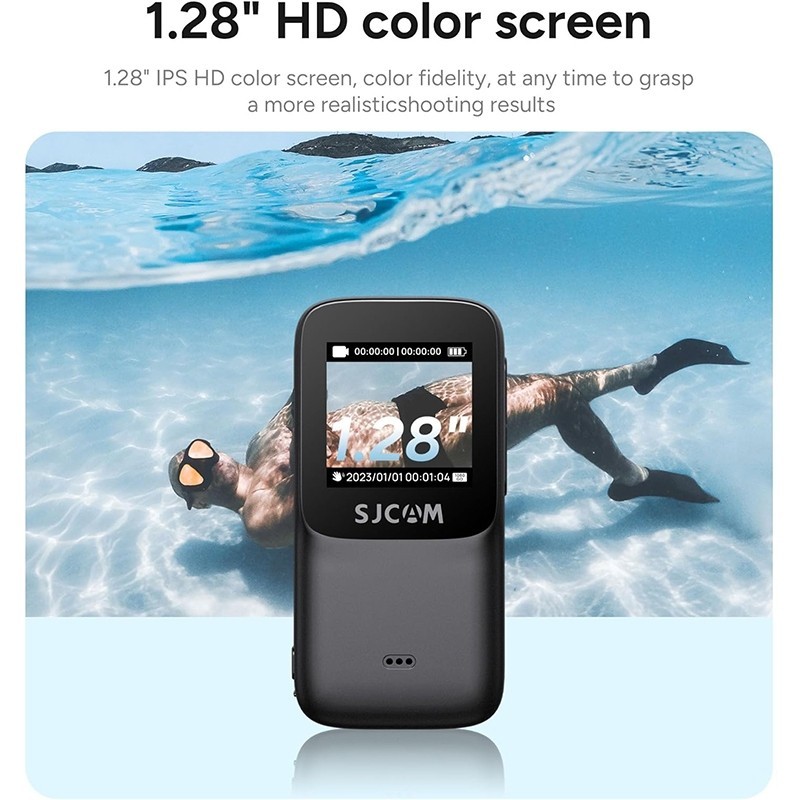 SJCAM C200 Pro 4K WiFi Action Camera กล้องจิ๋ว กันสั่น เหมาะสาย Vlog/Adventure