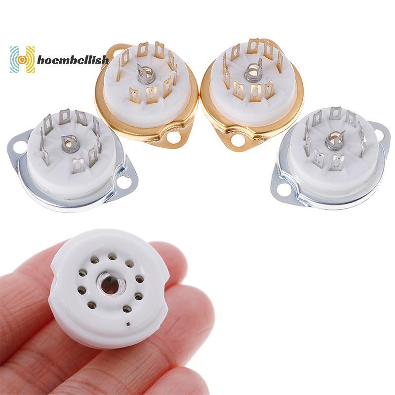 <Hodembellish> 1Pc แชสซี mount 9pin เซรามิคหลอด soet สําหรับ EL84 ECC82 6922 12AX7 ได้ดี