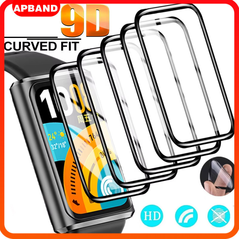 แก้วนิรภัย 9D / ฟิล์มอ่อน for Smartwatch Huawei Band 11/11 Pro /10 9 8 7 NFC อุปกรณ์ป้องกันหน้าจอเปล