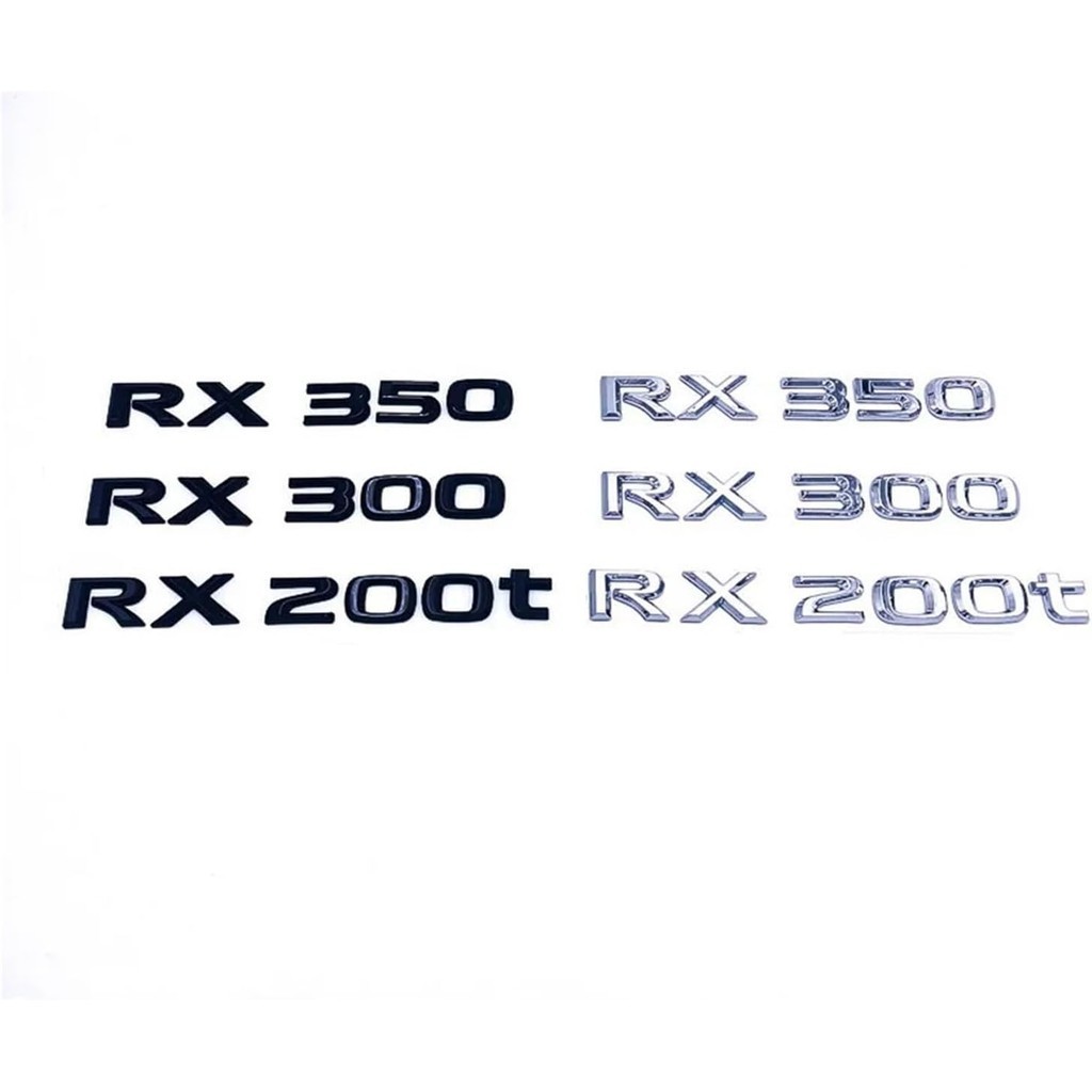 รถ ABS ด้านหลังคําตัวอักษรโลโก้ป้ายสัญลักษณ์ Decals สติกเกอร์ Fit สําหรับ Lexus RX200t RX270 RX300 R
