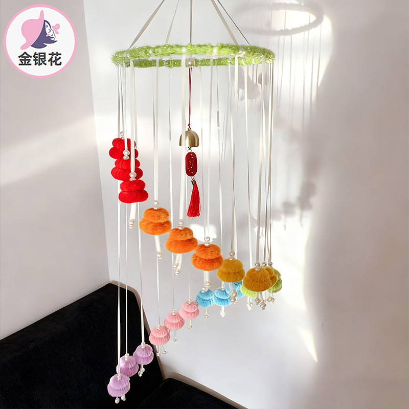 [คลังสินค้าพร้อม] Twist Bar Gourd Wind Chime แฟชั่น DIY วัสดุแพคเกจ Creative Twist Bar ทําด้วยมือ DI