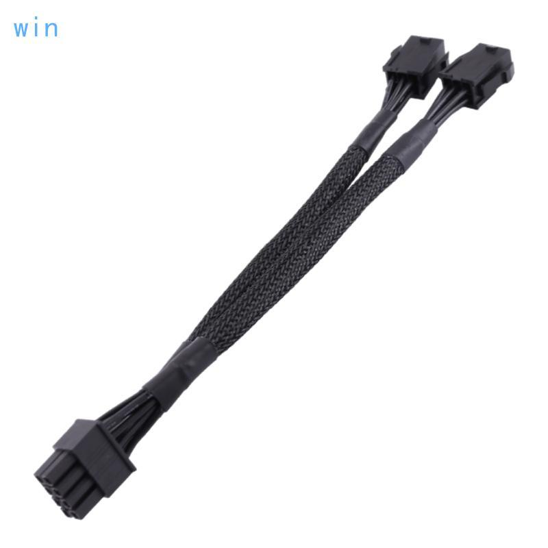 Win 8Pin Male to Dual 6 Pin Female Cable Adapter Dual- 6Pin to 8-Pin GPU Cable 20CM