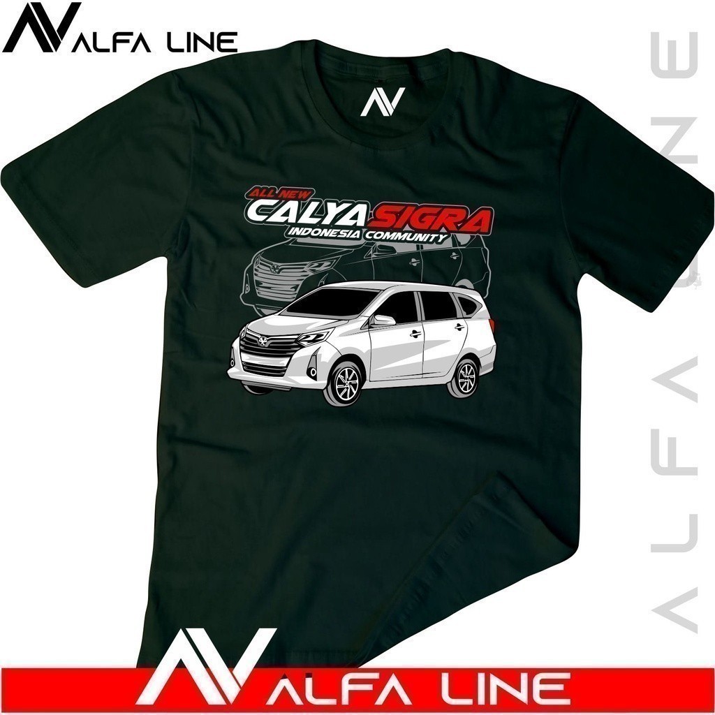 Toyota Calya Sigra ลายพิมพ์ DTG บนเนื้อผ้าคอoton Combed 30s