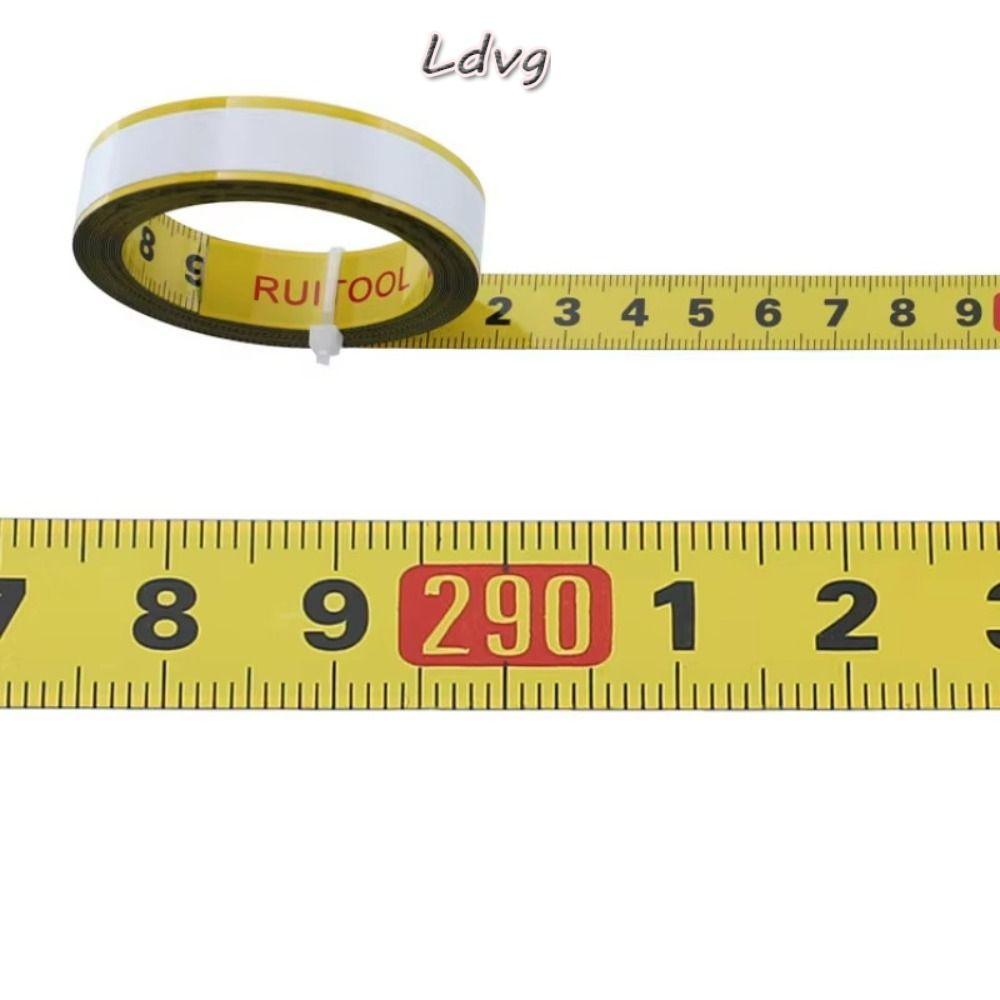 LDVG เทปวัดโลหะ, เทปวัดวัสดุเหล็กกว้าง 13 มม., คุณภาพสูงเมตริกขนาด Self-Adhesive 1-5 เมตร เทปราง Miter