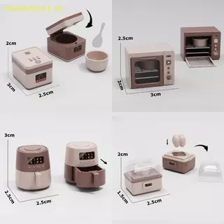 TimeHee Dollhouse Kitchen เตาอบไมโครเวฟเครื่องใช้ไฟฟ้าขนาดเล็ก 112 Scale สมจริง Mini Home เฟอร์นิเจอร์สําหรับแกล้งทําเป็นเล่นฉากห้องเด็ก TH