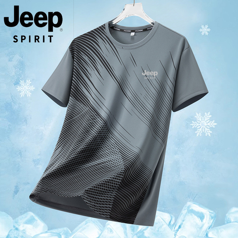 เสื้อยืดผู้ชาย Nike ลายหลวม ผ้าไหมน้ำแข็ง แห้งไว ใส่สบายสำหรับกิจกรรมกลางแจ้งและสวมใส่ในชีวิตประจำวัน