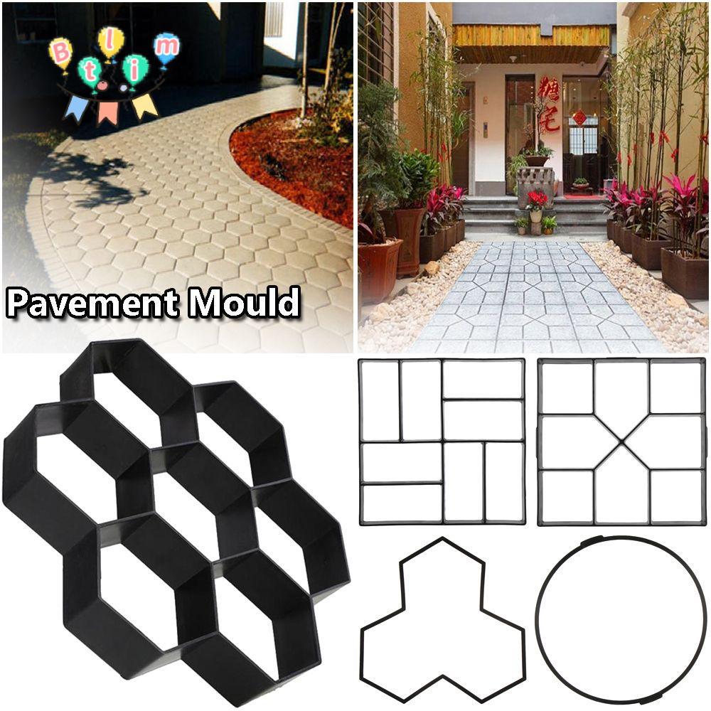 BTLIM Beton Brick Maker หินแบบใช้ซ้ําได้ Road Paving Manually Variety Shapes Cement Mould