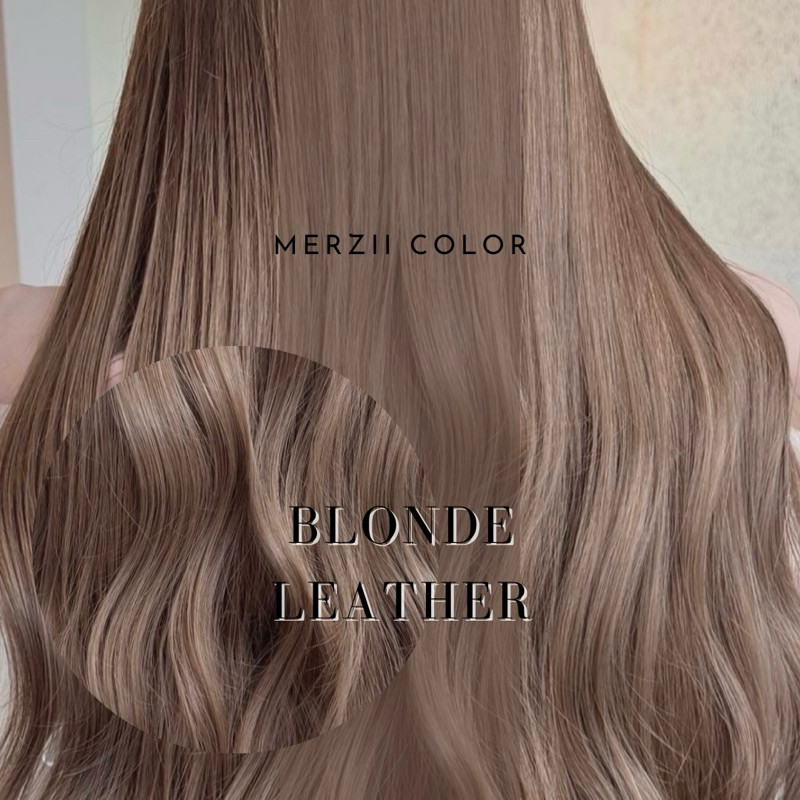 ทรีทเม้นท์เคราตินสีผม Blonde leather (บลอนด์น้ำตาล) (พื้นผมระดับ10)
