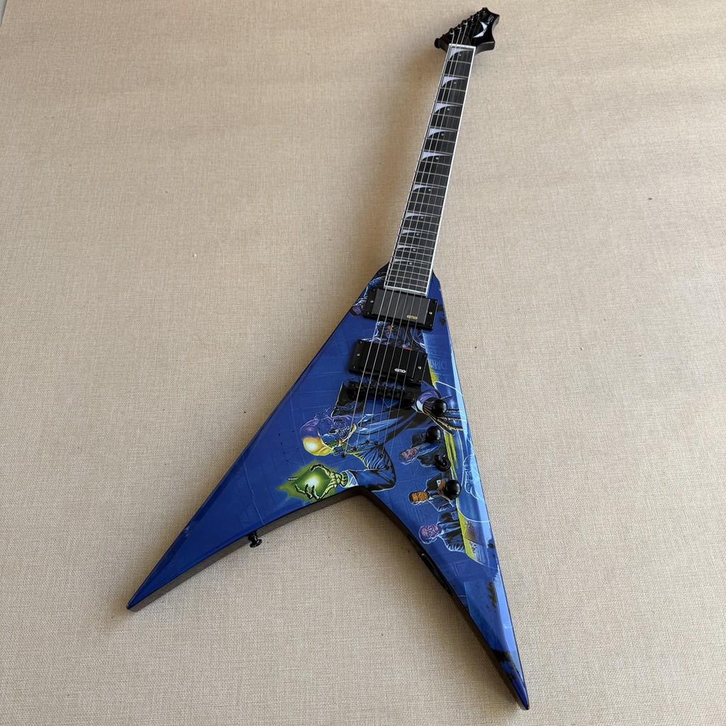 Dean Dave Mustaine Rust in Peace V Rust in Peace Graphic กีตาร์ไฟฟ้ากีตาร์มืออาชีพ