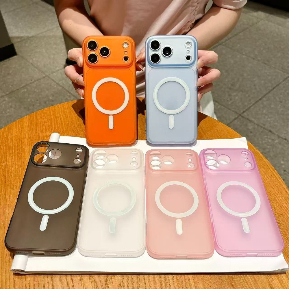 Ultra Thin Matte Magnetic Wireless Charge Case สําหรับ OPPO A40 A40M A38 A18 A74 A95 A16 A16S A54S A