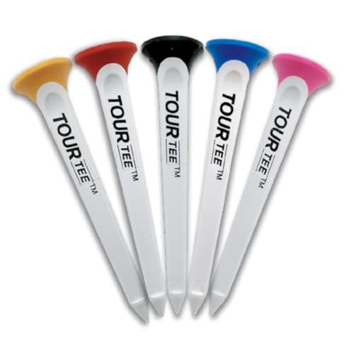 TOUR TEE LARGE WHITE SPINE Golf Tees – Pack of 5