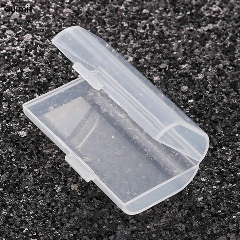 QUIM Organiser Case Storage Box 2-slot Container Protectors Impact-resist Transparent PP Holder Box