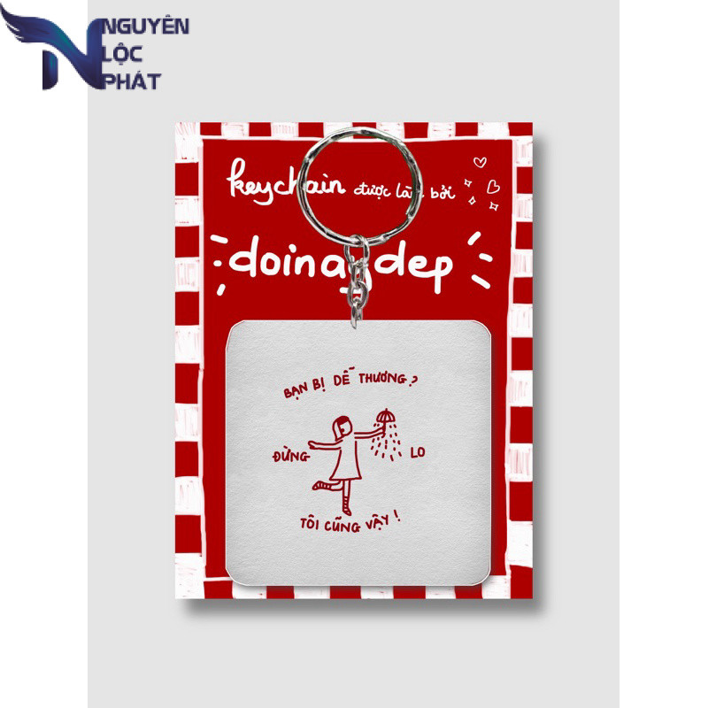พวงกุญแจ DOWN IS CUTE nlp