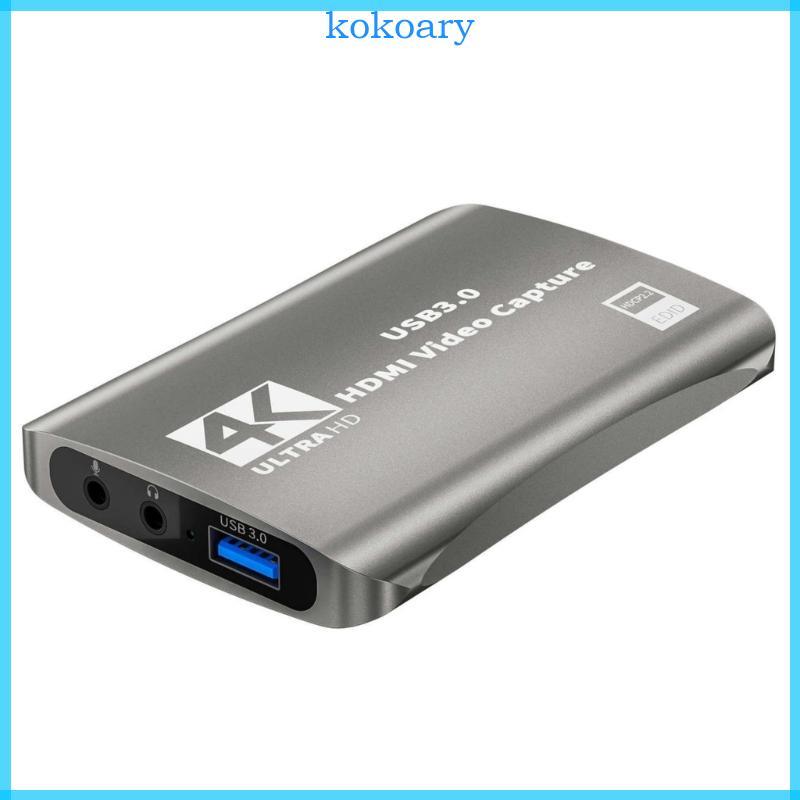 4K Capture Card for Streaming USB 3.0 Video Capture Card 1080P 60FPS Recorders