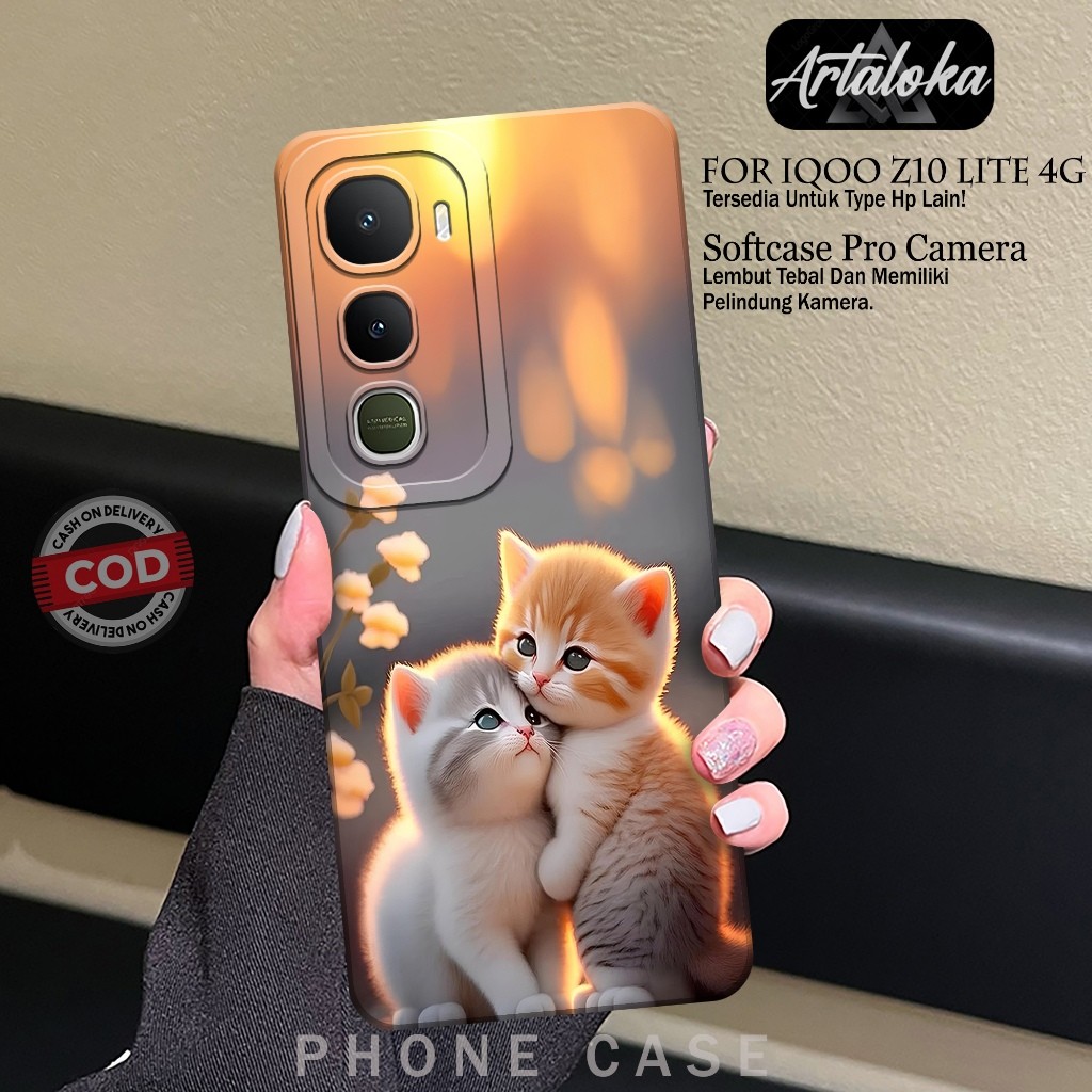 Softcase Hp IQOO Z10 LITE 4Gกรณีแฟชั่นCat Kesing IQOO Z10 LITE 4GซิลิโคนTPU Proกล้องIQOO Z10 LITE 4G