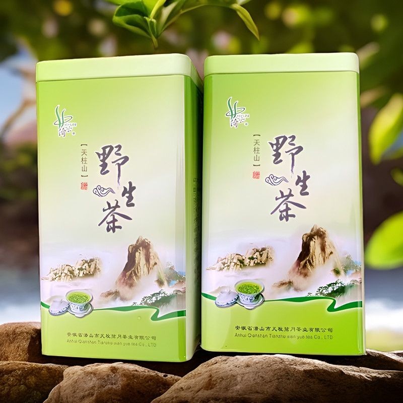 2026 ชาใหม่ Tianzhu Mountain ใบชาป่าก่อนหมิงทอดสีเขียว 500g Anhui Anqing Qianshan Penghe Crescent Mo