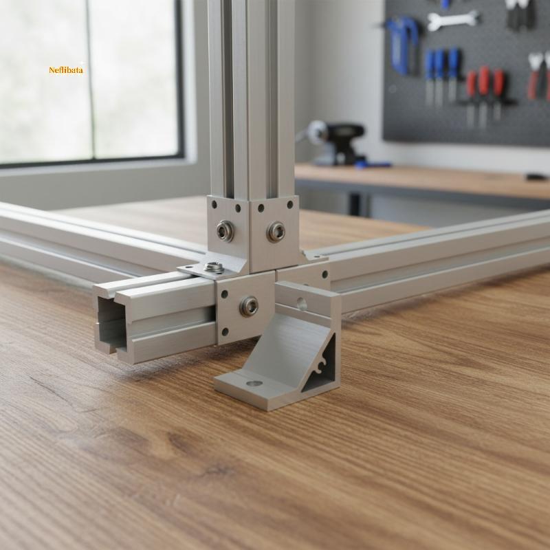 [Neflibita] 2 ชิ้น 90 องศามุม Braet 2020 3030 4040 4545 5050 6060 Single-slot/Dual-slot Aluminium Pr